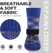 EXPAWLORER Dog Socks for Hot Pavement Summer to Prevent Licking Paws - Small / Blue - image 2