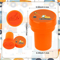 Hxezoc dog paw print stamps, 24 mini self-inking stampers in 8 bright colors - view 31