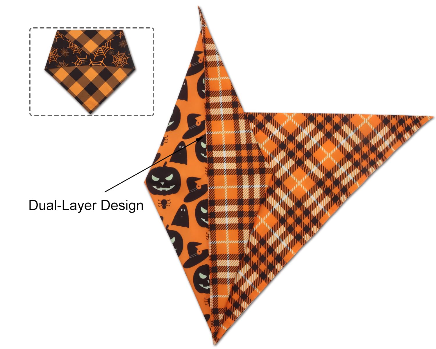 2PCS Christmas Dog Bandanas – Red and Green Plaid with Tassels - BIG FRENCHIES