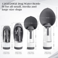Upgraded Dog Water Bottle - 12oz/Grey - image 3