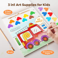 Jar Melo Paint with Water Books for Toddlers, Animals – Fun for Kids & Family - Transportation - image 3