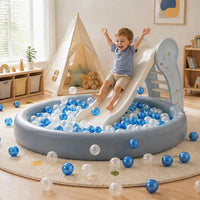 GUESVOT ball pit balls, 100 crush proof plastic balls with reusable storage bag - view 8