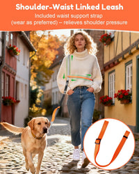 XiaZ Hands Free Dog Leash, Versatile Crossbody Dog Leash - Gray - image 2