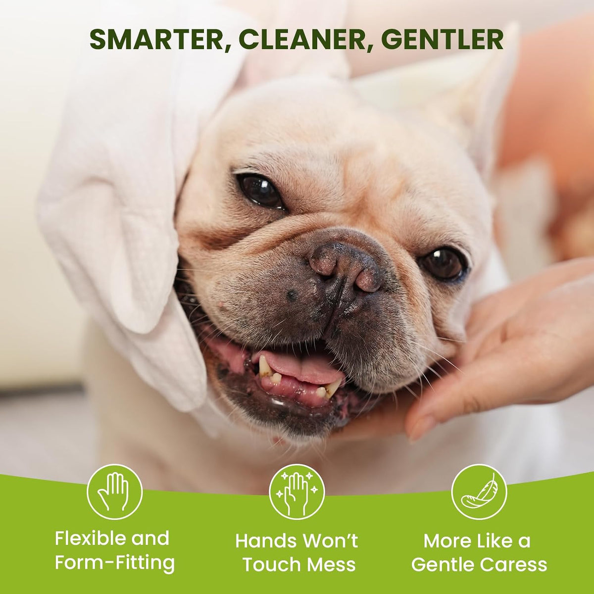 36 Count Pet Wipes for Dogs & Cats, Glove Design, Coconut Scent – Essentials for Dogs - 1 Pack - image 4