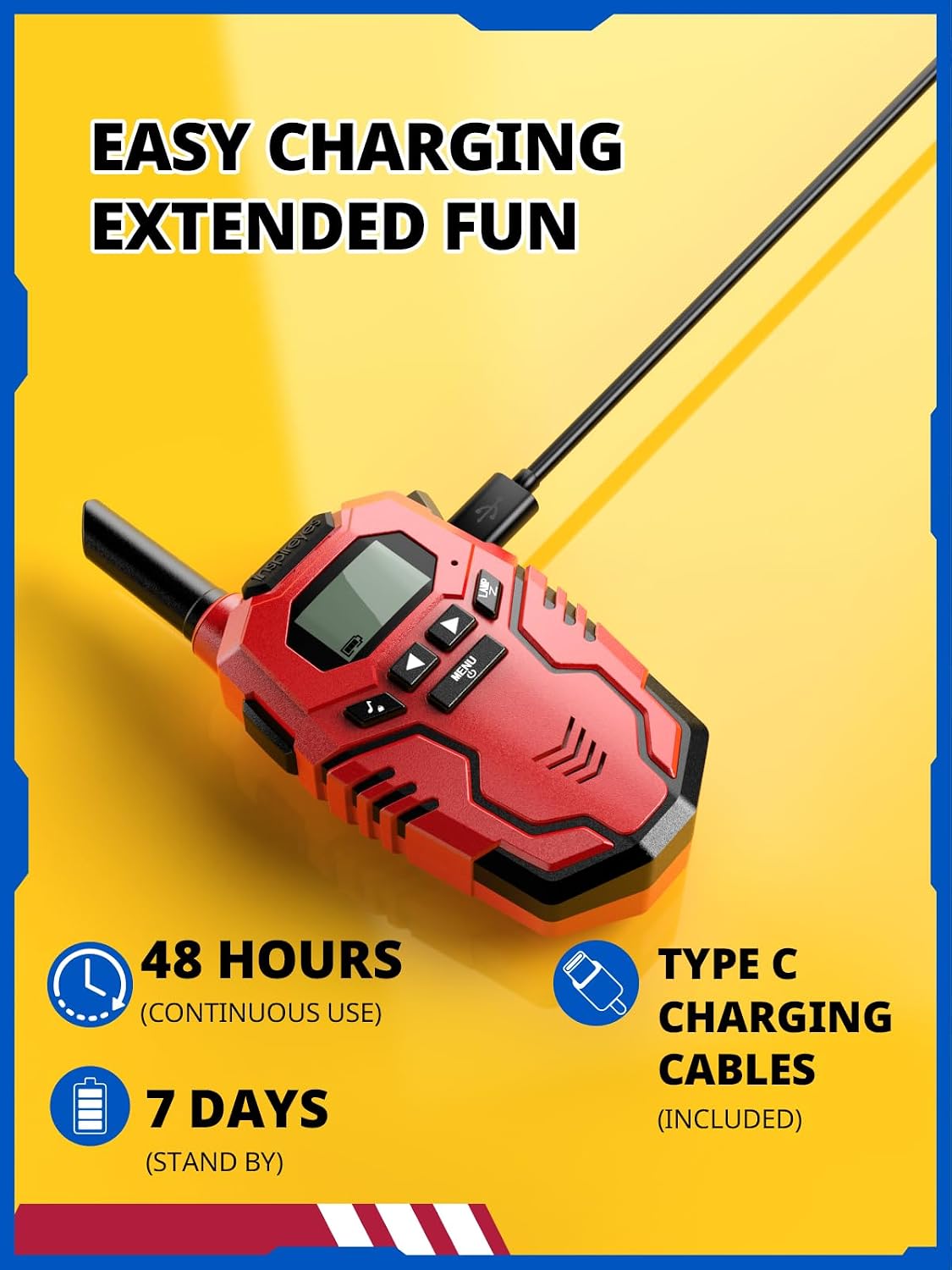 Inspireyes Kids Walkie Talkies - Hero · Ocean · Lime / 2 Pack - image 2