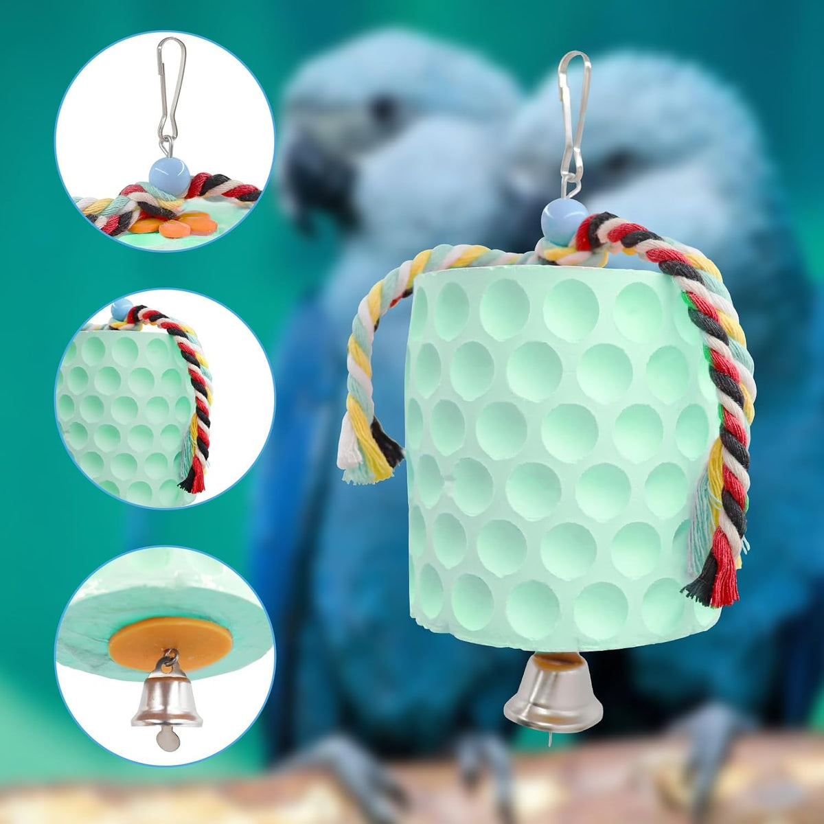 Extra Large Bird Chewing Toy - Green - image 4