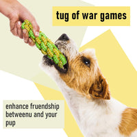 12 Pack Dog Squeaky Toys, Interactive Plush Chew Toys with Rope – Essentials for Dogs - image 4