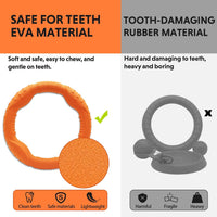 LaRoo Dog Flying Ring Toys, Floating Flying Disc Toys - Orange-L - image 3
