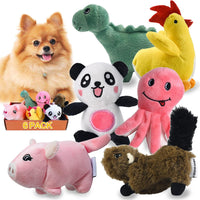 LEGEND SANDY Tough Dog Toys - 6 Pack Mixed Animals