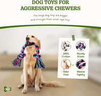 Dog Rope Toy for Large Dogs Heavy Duty Dog Chew Toys for Aggressive - 1 Pack-Large / Large - image 2