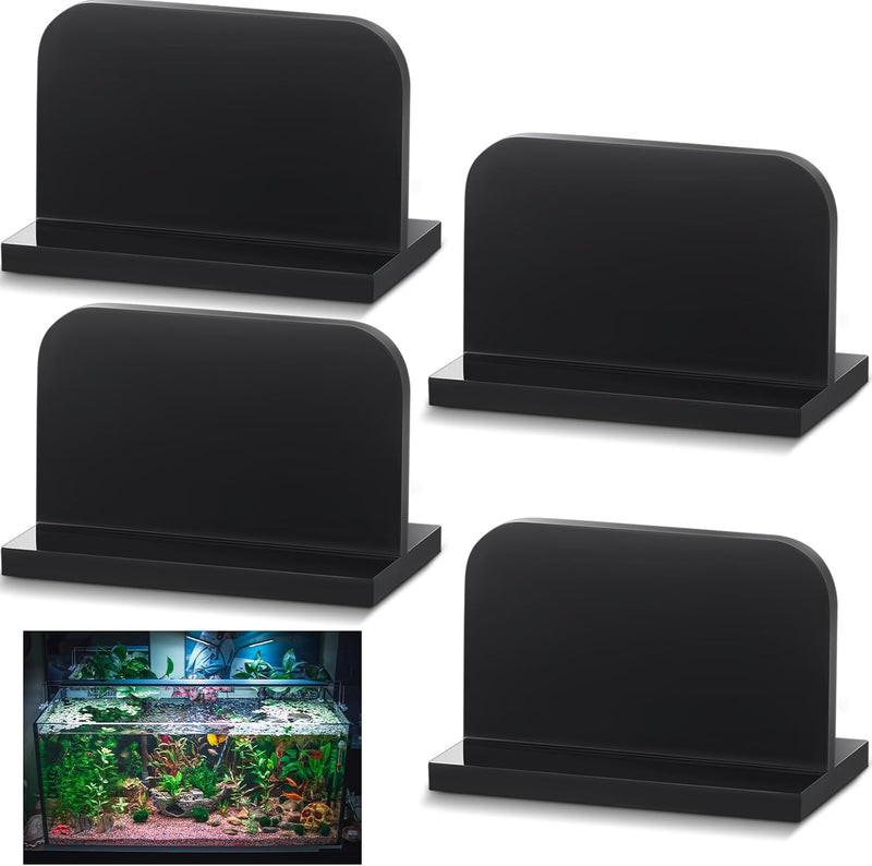 Qunclay 4 Pcs Aquarium Lid Handles, Acrylic Fish Tank Handles - Black
