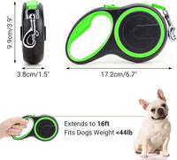 Segarty 26ft Dog Leash Retractable - Green / 16ft(up to 44 lbs) - image 2