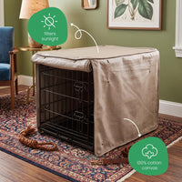 Molly Mutt Tan Dog Crate Cover, Non-Toxic & 100% Cotton - Wild Horses / 36.0"L x 24.0"W x 27.0"H - image 4