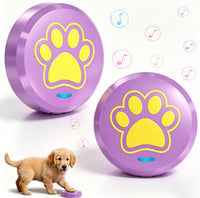 Dog Training Bells for Door - 2 Purple-yellow Button