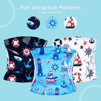 Pet Soft Dog Belly Bands - Washable Dog Diapers Belly Band for Male Dogs, Reusable Male Dogs Wraps - Sailor / X-Large (19''-23'') - image 3