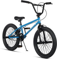 cubsala Crossea 18 20 Inch Kids Freestyle BMX Bike for 5-13 Years Old – Fun for Kids & Family - Blue & Black / 20 Inch / With 4 Pegs