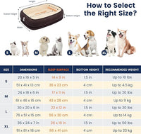 Orthopedic Dog Bed for Medium Size Dog Washable Cover, Egg Crate Foam Cat Bed for Senior Cat,Oval Kennel Bed, Pet Couch Bed with Four Sided Bolster, Removable Washable Cover Non-Slip Bottom, Brown