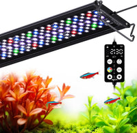 SEAOURA LED Aquarium Light with 24/7 Timer for 18-24in Fish Tank – Essentials for Fish - For 12-18in Tank