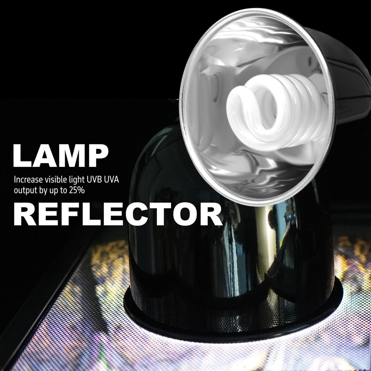 Reptile Light Fixture, 5.5'' Standard Dome for Reptile Basking Bulb Light/Heat Lamp/Ceramic Heat - 1-Pack / 5.5'' Deep Dome - image 4