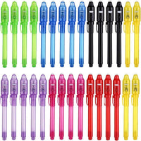 DazSpirit 36 invisible ink pens with built-in UV light, animal cards and gift bags - view 2