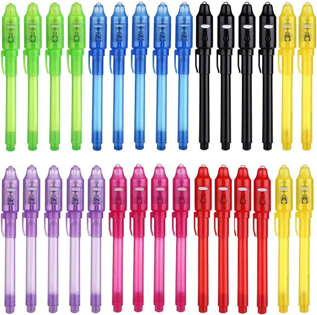 DazSpirit 36 invisible ink pens with built-in UV light, animal cards and gift bags - view 2