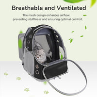 Cat Backpack Carrier for Cats and Small Dogs - Black / X-Large - image 3