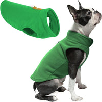 Gooby Fleece Vest Dog Sweater - Green / Medium (Around 11-lb) - image 2