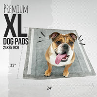 Bulldoglogy 50-Count Carbon Black Dog Pads Puppy Training Pads - 60 Count (24x35) - image 2