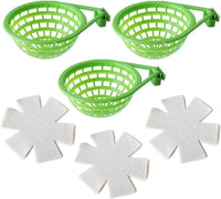 FOIBURELY 3 Sets Canary Nest Bird Nest Plastic Hatching Nest Finch