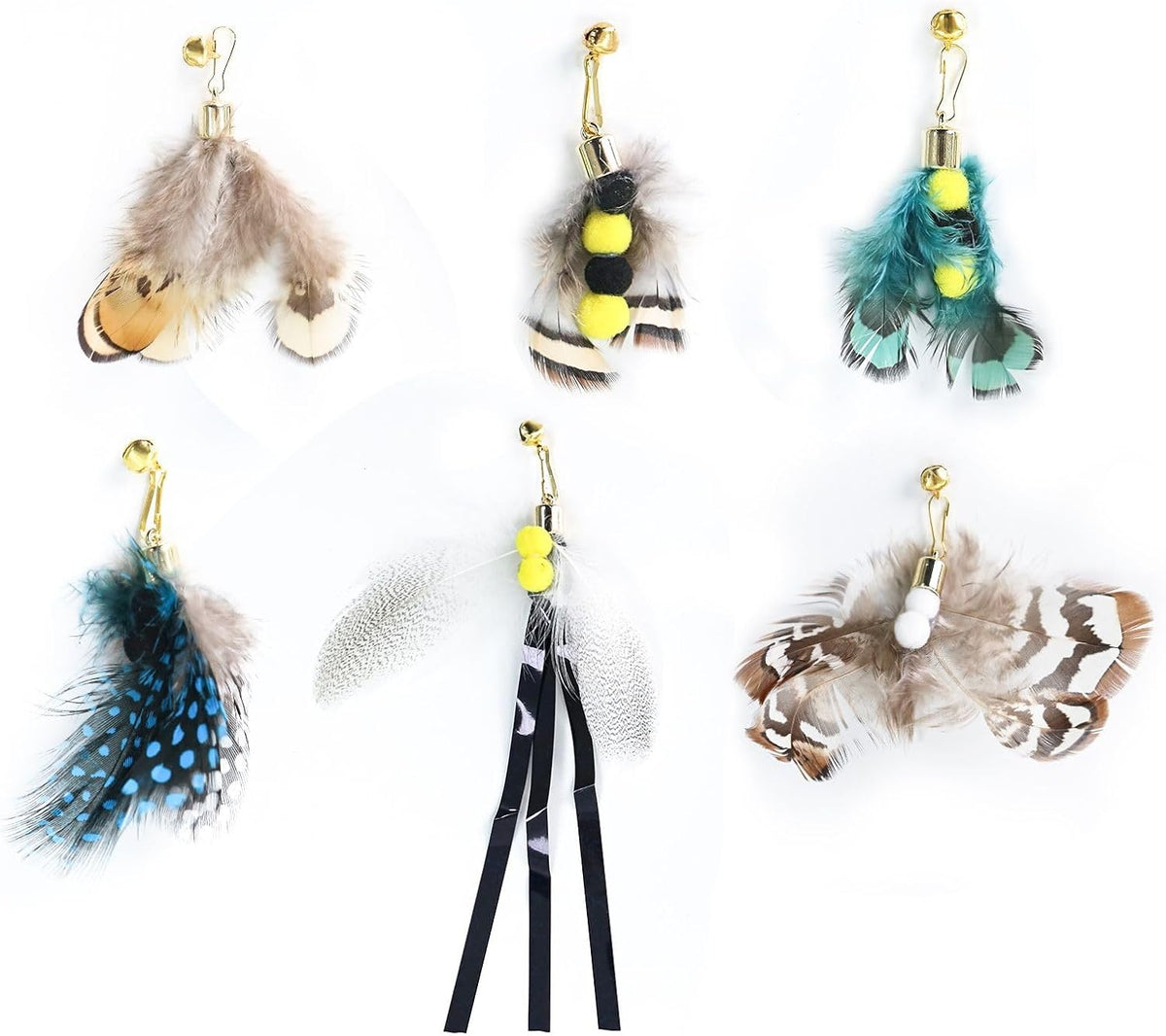 Cat Insect Feather Toys Replacement Cat Toy Wand Refills - Style 7