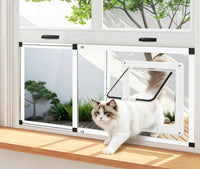 Full Glass Cat Door for Window, 32"-37" Adjustable Width - Fit 32"-37" Window Width - image 2