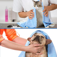Chumia 4 Pcs Dog Towels for Drying - 30 x 50 Inch / Light Blue - image 4