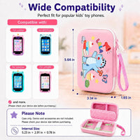 ALKOO kids smartphone case, zip carrying box for kids toy phones and learning cameras - view 38