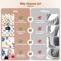 Yunpawpet hands-free cat sling carrier in polar fleece for small dogs and cats - view 4