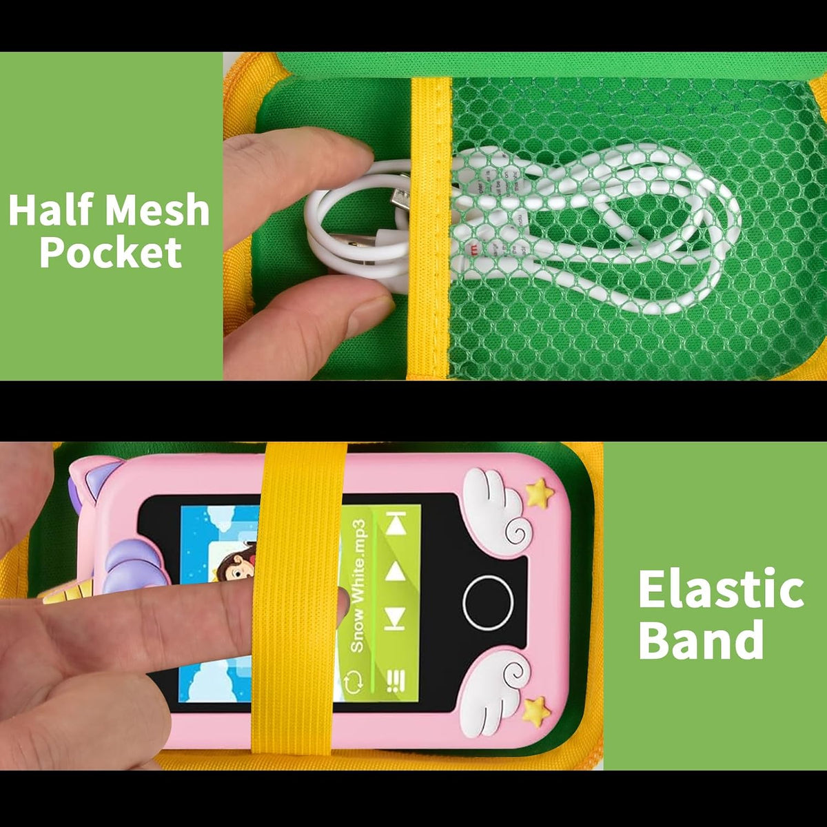 ALKOO kids smartphone case, zip carrying box for kids toy phones and learning cameras - view 19