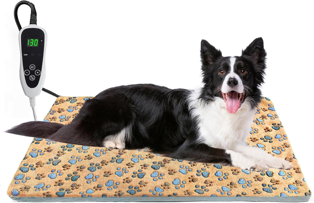 Large Dog Heating Pad 36x24 in with Normally Open Function – Essentials for Dogs - Yellow / 32 x 20 in