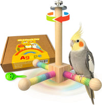 Agape Medium-Large Bird Toy, Rotating Interactive Parrot Toy - M