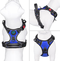 PHOEPET No Pull Dog Harness Medium Reflective Front Clip Vest - Small / Royal Blue - image 2