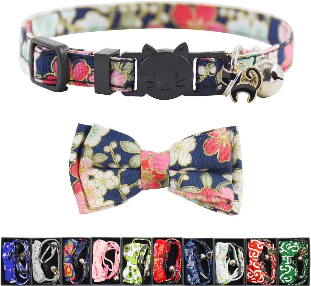 Bowtie Cat Collars Breakaway with Bell - 20
