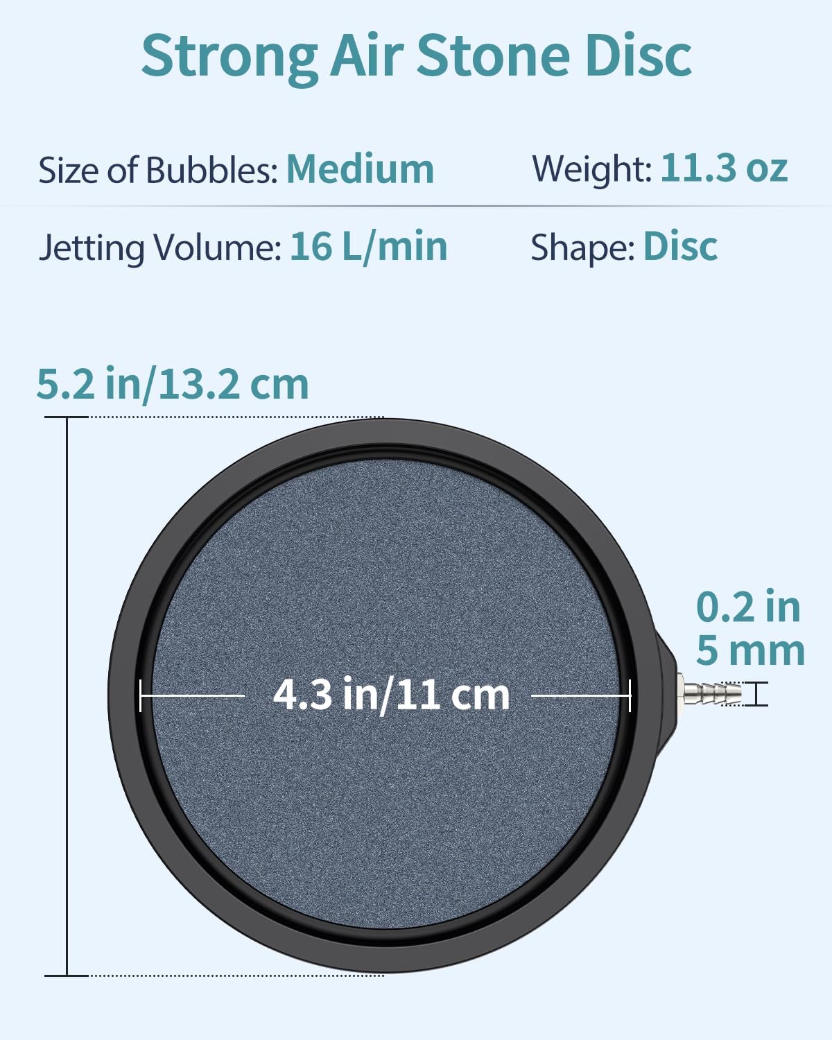 Pawfly Aquarium 4 Inch Air Stone - 5 inch - image 3