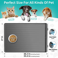 Dog Mat for Food and Water - Light Grey / 39.4"L x 27"W - image 2