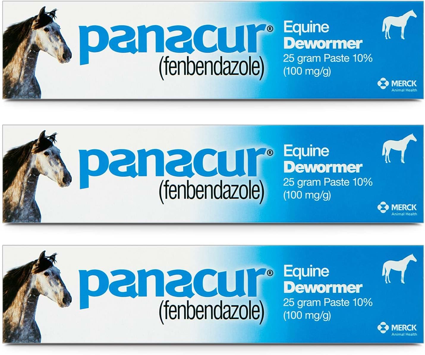 Panacur Equine Paste 10% Horse Dewormer 25g Apple Flavor 100mg