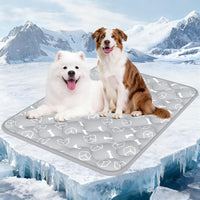 Dog Cooling Mat 2.0, Ocean Blue - XX-Large / Grey