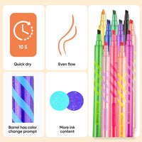 JoyCat 10 Color Changing Markers for Kids Ages 4-8 - Glitter Color Changing Markers - image 4