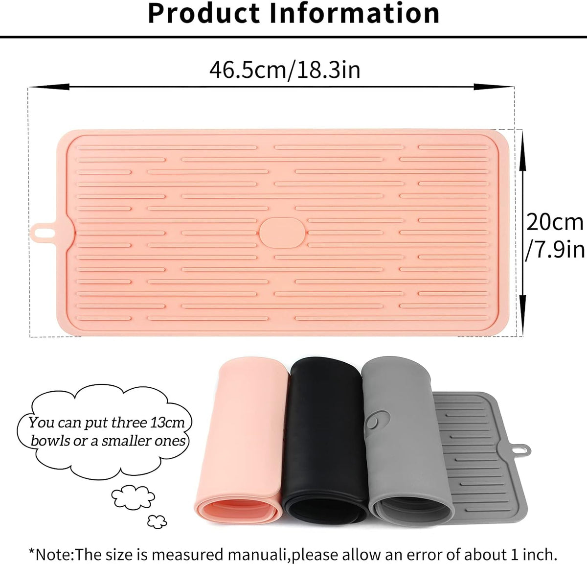 Pet Placemat for Dog and Cat - Pink - image 2