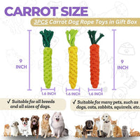 3PCS Mixed Color Woven Pet Rope Toys (Yellow, Green, Orange), Chew Toys for Dogs & Cats, Safe & Durable Braided Rope Toys for Pets
