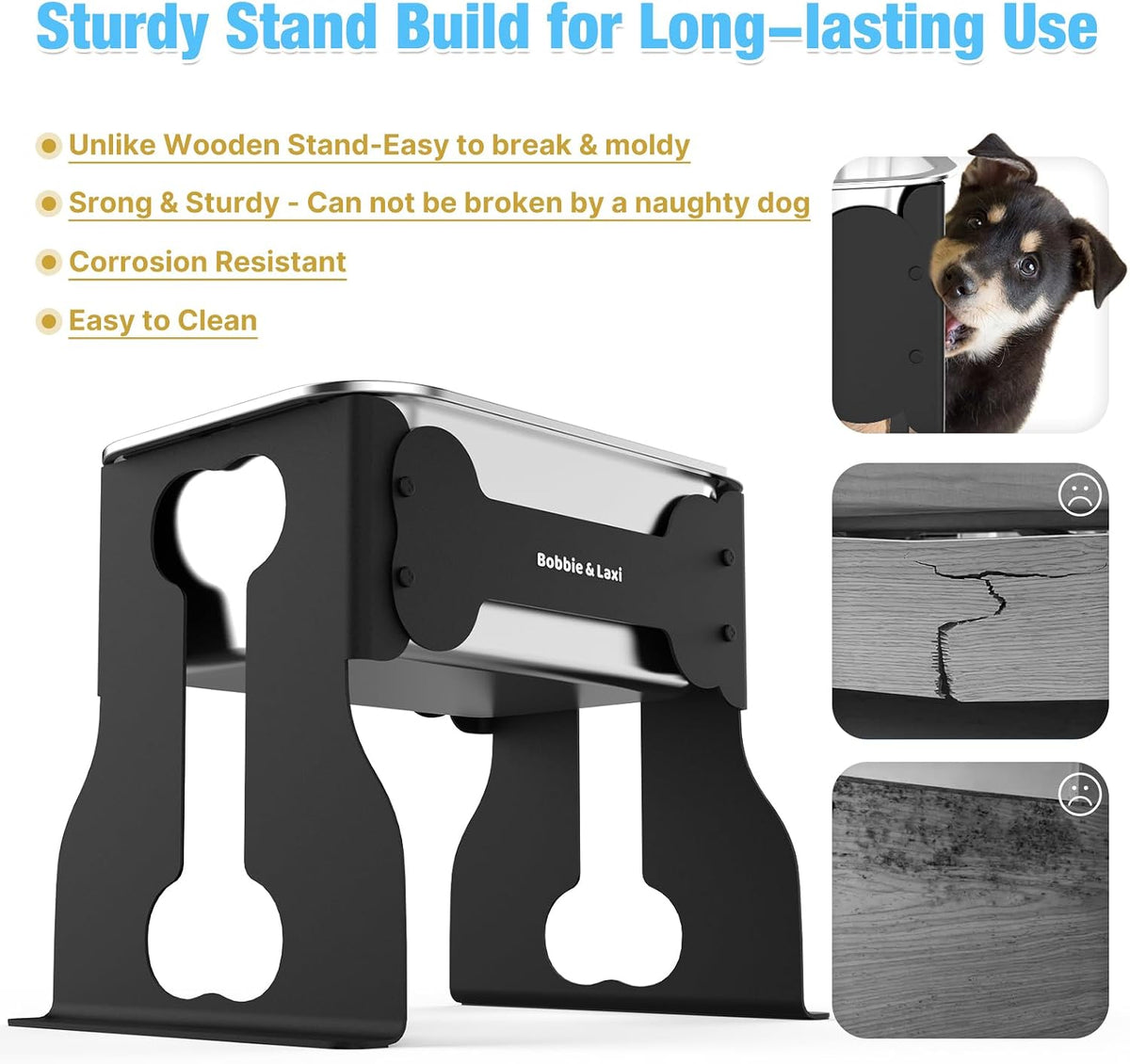 14" Elevated Dog Water Bowl - 10" Height - image 4