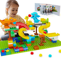 Anpcso 128 piece marble run building blocks set with ring toss rings - view 3