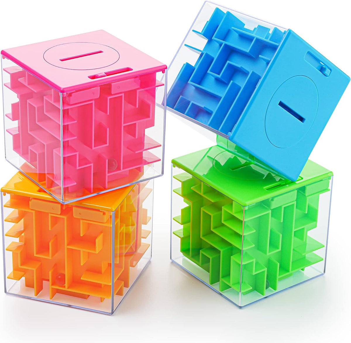 8 Pack Money Maze Puzzle Box for Cash Gift - 4 Pack