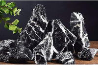 LANDEN Natural Tonwa Stones Slate Stones for Aquariums Terrariums, Paludarium,Vivariums, Reptile and Amphibian Enclosures (17lbs, 2 to 8 inches)